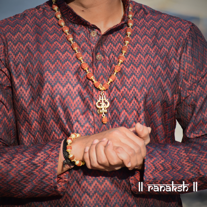 Ranaksh Swastik Trishool Pendent